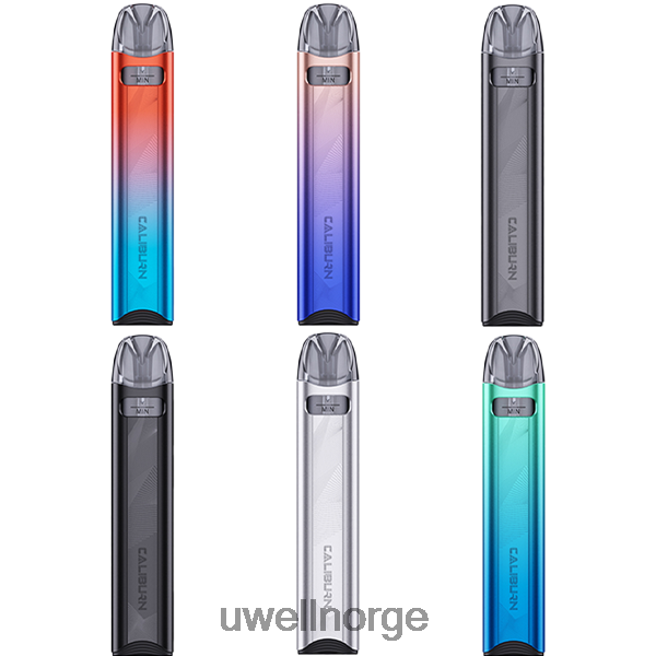 UWELL Disposable Vape - UWELL CALIBURN A3S sett (pod system) D6204Z23 plass grå