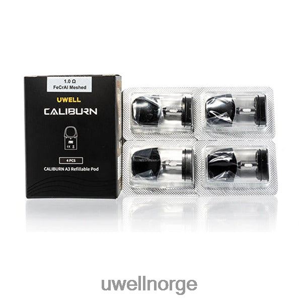 UWELL Online Shop - UWELL CALIBURN A3 erstatningsputer | 4-pakning D6204Z18 1,0 ohm