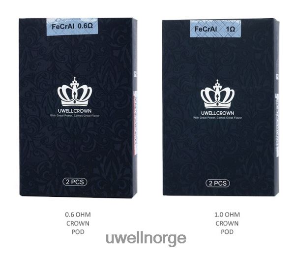 UWELL Vape Flavours - UWELL CROWN pods (2-pakning) D6204Z266 1,0 ohm