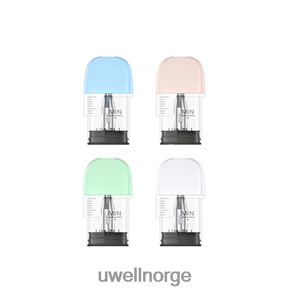 UWELL Vape Kit - UWELL POPREEL P1 erstatningspute (4-pakning) D6204Z84 1,2 ohm