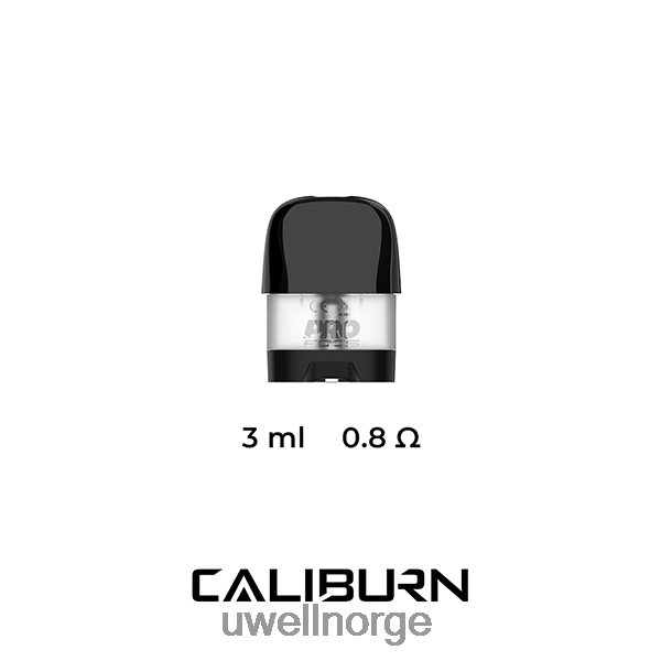 UWELL Vape Price - UWELL CALIBURN X erstatningsputer | 2-pakning D6204Z45 3 ml tom pod-patron