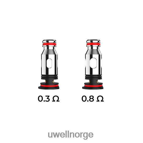 UWELL Disposable Vape - UWELL PA erstatningsspoler D6204Z83 0,8 ohm (4-pakning)