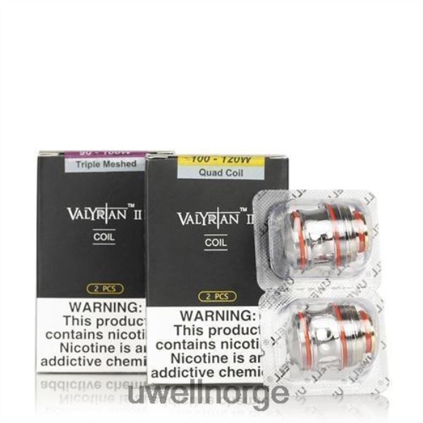 UWELL Flavors - UWELL VALYRIAN 2 erstatningsspoler (2-pakning) D6204Z30 un2-3 trippel mesh 0,16ohm
