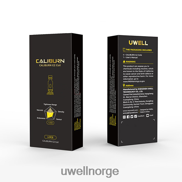 UWELL Oslo - UWELL CALIBURN G2 spoler | 4-pakning D6204Z2 un2 meshed-h 1,2ohm