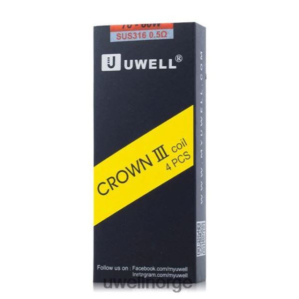 UWELL Vape Kit - UWELL CROWN 3 spoler (4-pakning) D6204Z94 un2 mesh 0,23ohm